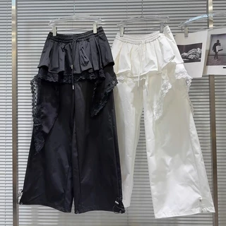 แพนโนฟลักซ์ ใหม่กางเกงลําลองแฟชั่นสไตล์อเมริกันสตรีทสไตล์ฮิปฮอปลูกไม้ริบบิ้นสไตล์เป็นกลาง
