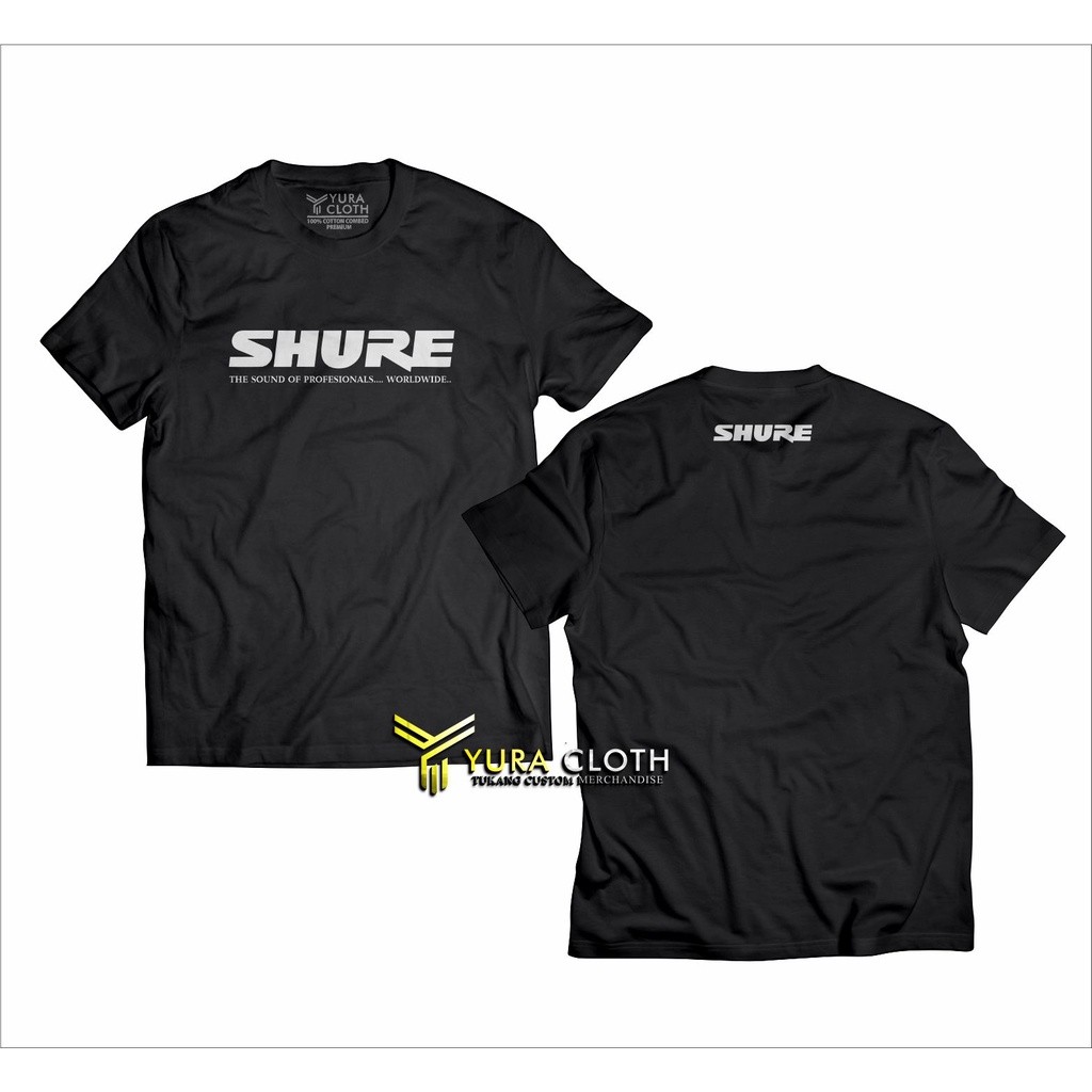 Distro Audio Shure Operator Sound System DB Logo Cotton Print Crew Neck Tee