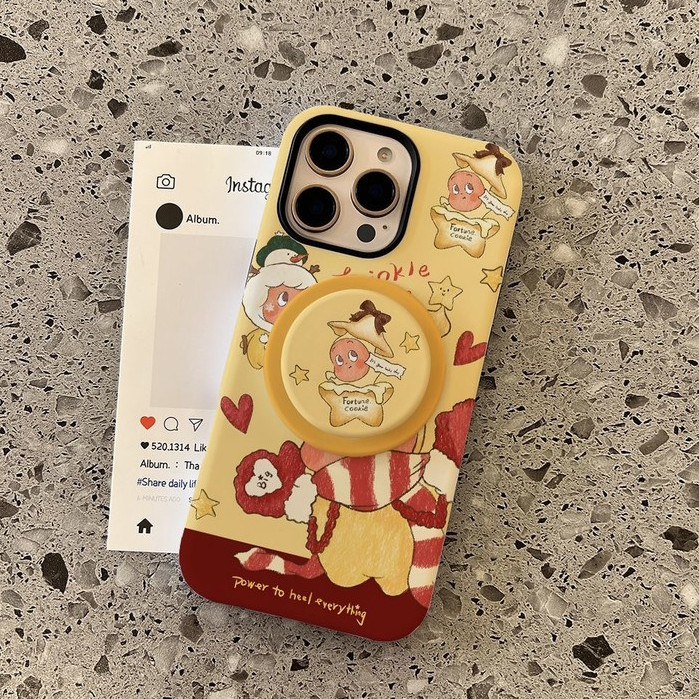 น่ารักลายดาวยืนสองในหนึ่งเคสป้องกันสําหรับ iPhone 11 12promax 13pro 15pro 15promax 14 14promax 14pro 16 pro max 16 plus two in one case