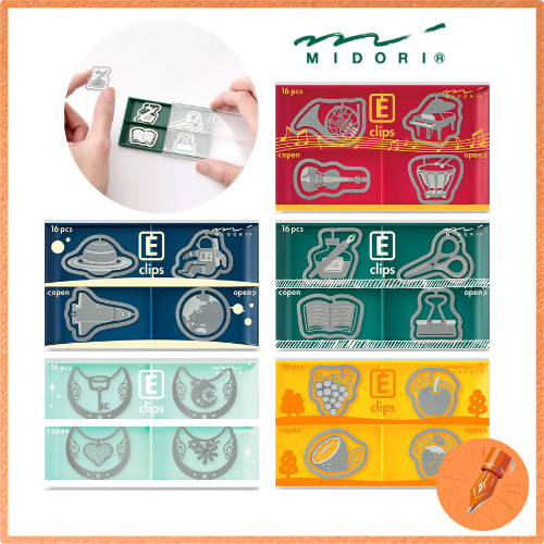 Midori Etching Clips Variety Designs