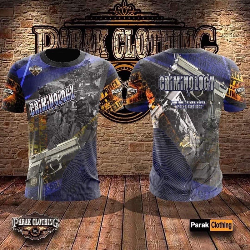 เสื้ออาชญากรรม By Team Parak Clothing Men 3D T Shirt Size XXS-6XL