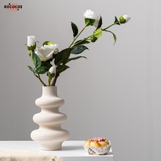 แจกันเซรามิกเพรียวบางตกแต่งคนต่างด้าวที่ไม่ซ้ำกันสำหรับชั้นว…