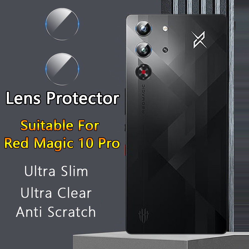 1 แพ็ค = 2 แหวนเลนส์สําหรับ ZTE Nubia Red magic 10 Pro / Plus Pro + Ultra Clear Slim Soft FET ฟิล์ม Anti Scratch กลับกล้องเลนส์ฝาครอบ Guard - ไม่ใช่กระจกนิรภัย
