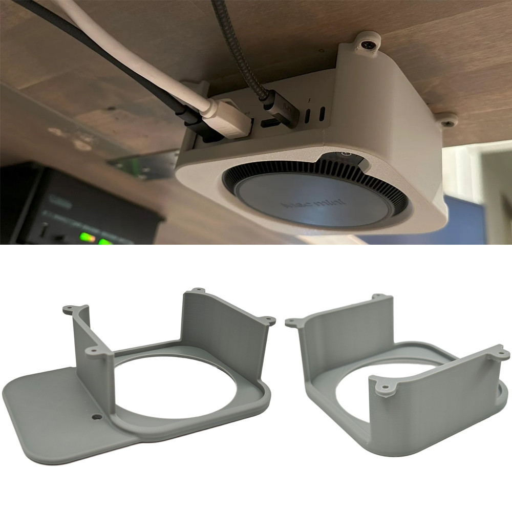 Under Desk Stand สําหรับ Mac mini 2024 M4/M4pro,Under Desk Holder สําหรับ Mac mini M4 Case Accessori