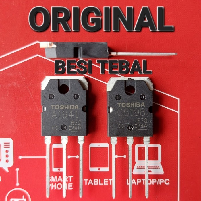 DDL99 c 5198 a 1941 c5198 a1941 original toshiba kw 1 2sc5198 2sa1941 1 ชุด