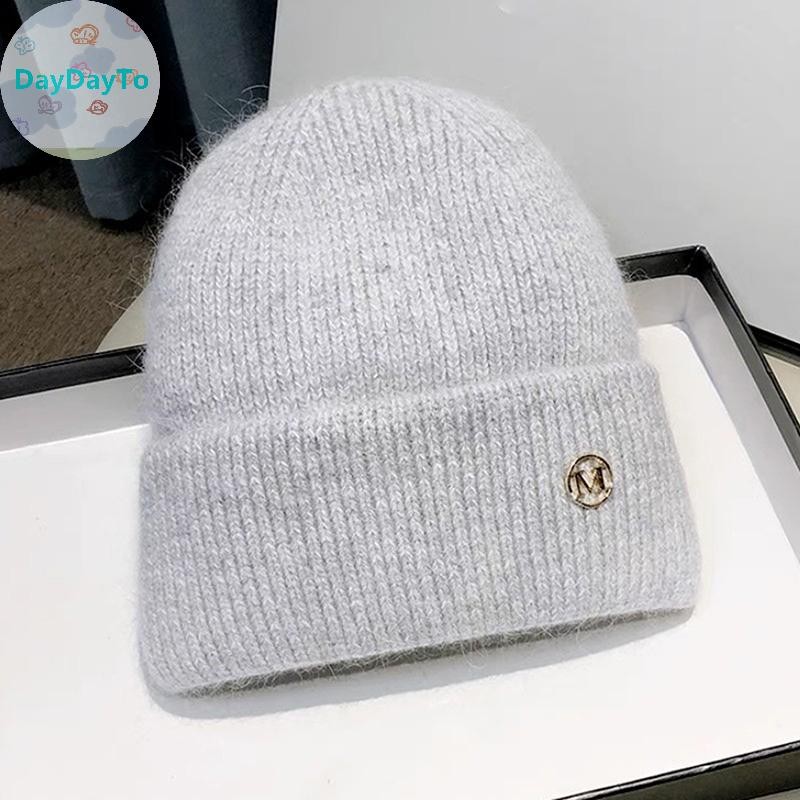 Daydayto น่ารักนุ่ม Warm Fluffy ฤดูใบไม้ร่วงฤดูหนาวหนาหมวกสําหรับผู้หญิงสาวสีทึบ Beanies แฟชั่นอเนกประสงค์ป้องกันหูหมวกของขวัญ TH - รูปที่ 6