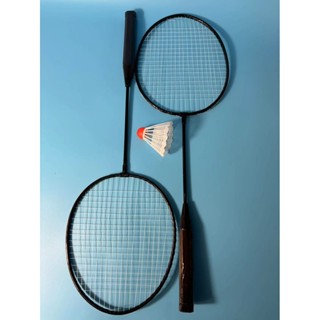 ไม้แบดมินตัน สุ่มสี ลูกขนไก่แพ็ค2ลูก ลูกแบดมินตัน ขนาดมาตรฐา…