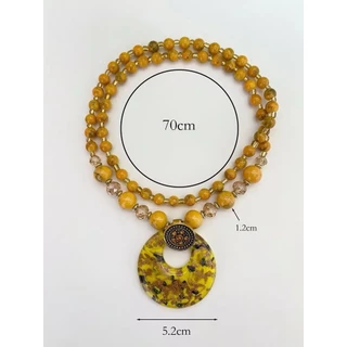 Fashion jewele ชุดเครื่องประดับ สร้อยคอหิน หลากสี แบบเรียบง่าย แฟชั่นเจ้าสาว