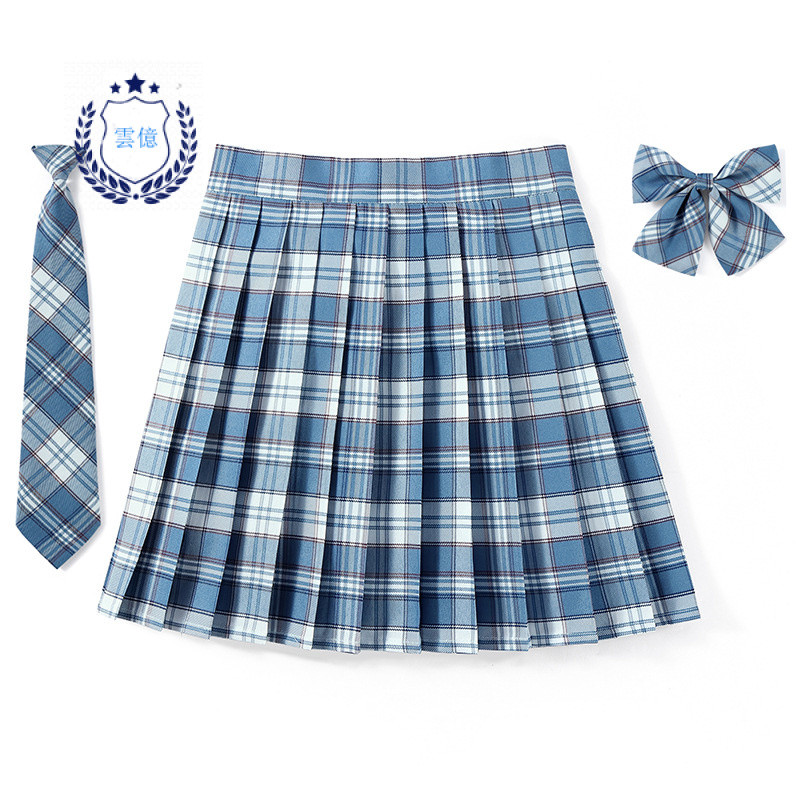 กระโปรงเด็กผู้หญิงระดับกลางสไตล์วิทยาลัยลายสก๊อต JK เครื่องแบบส่วนลด100ชั้นชุดนักเรียนกระโปรงเอวสูงกระโปรงคอรัสกระโปรงการแสดง