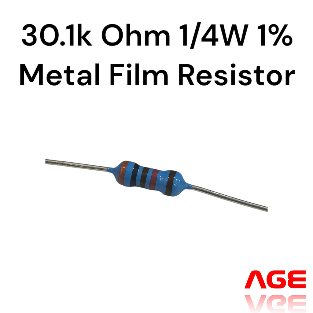 30.1k Ohm 1/4W 1% Metal Film Resistor