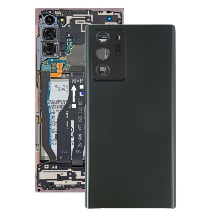 อะไหล่มาใหม่สําหรับ Samsung Galaxy Note20 Ultra ฝาหลังแบตเตอรี่พร้อมฝาครอบเลนส์กล้อง