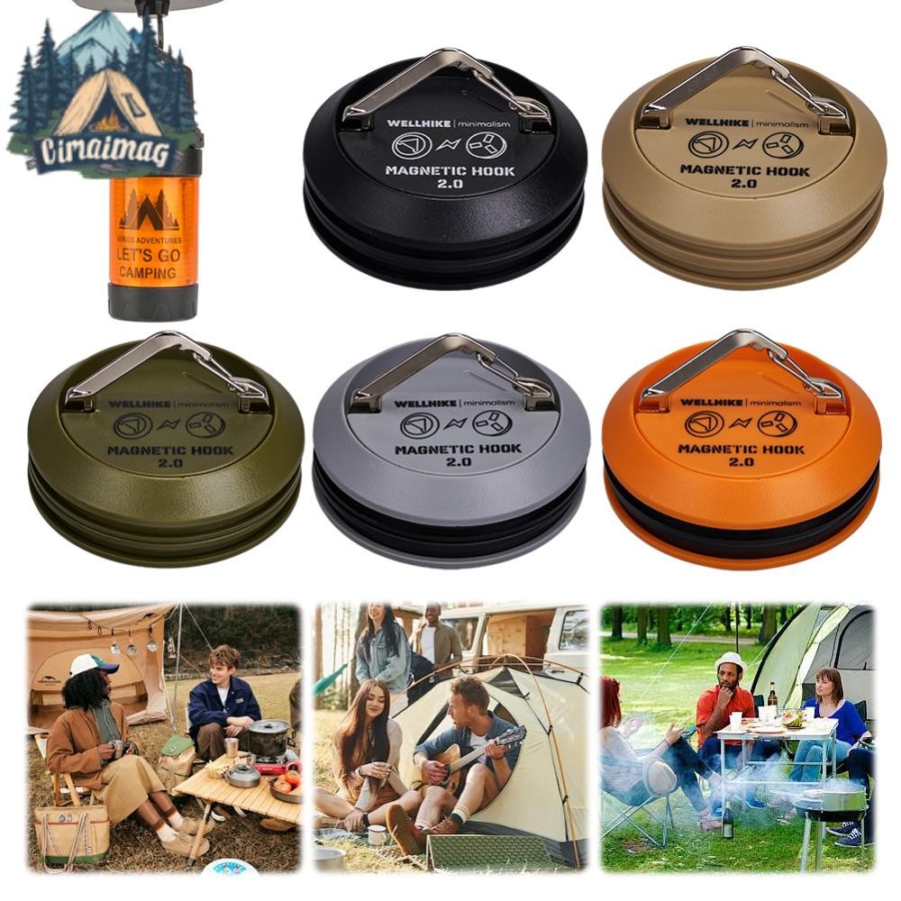 Magnetic Camping Hanging Hook ตะขอแขวนไฟเต็นท์มัลติฟังก์ชั่นสําหรับเดินทางกลางแจ้ง
