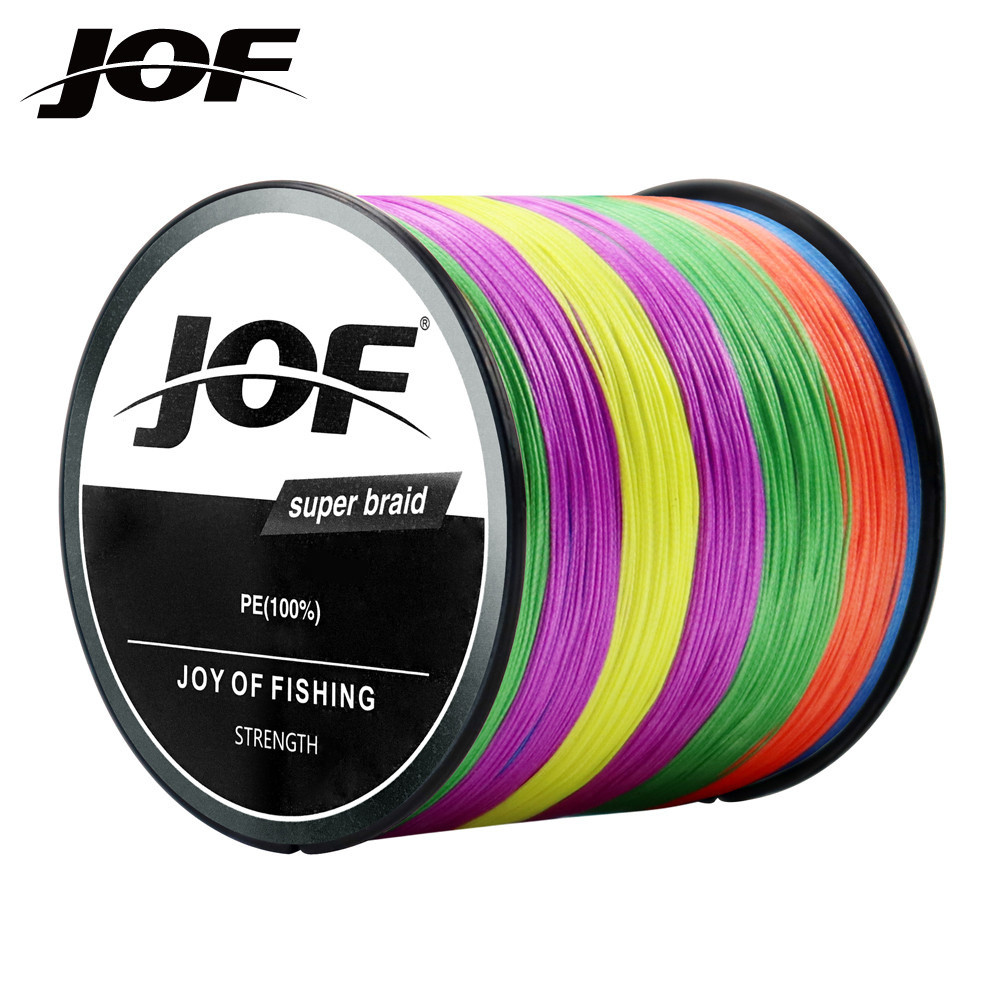 Jof สายถัก PE 4 เส้น ยาว 300 เมตร สําหรับตกปลา แข็งแรง ทนทาน