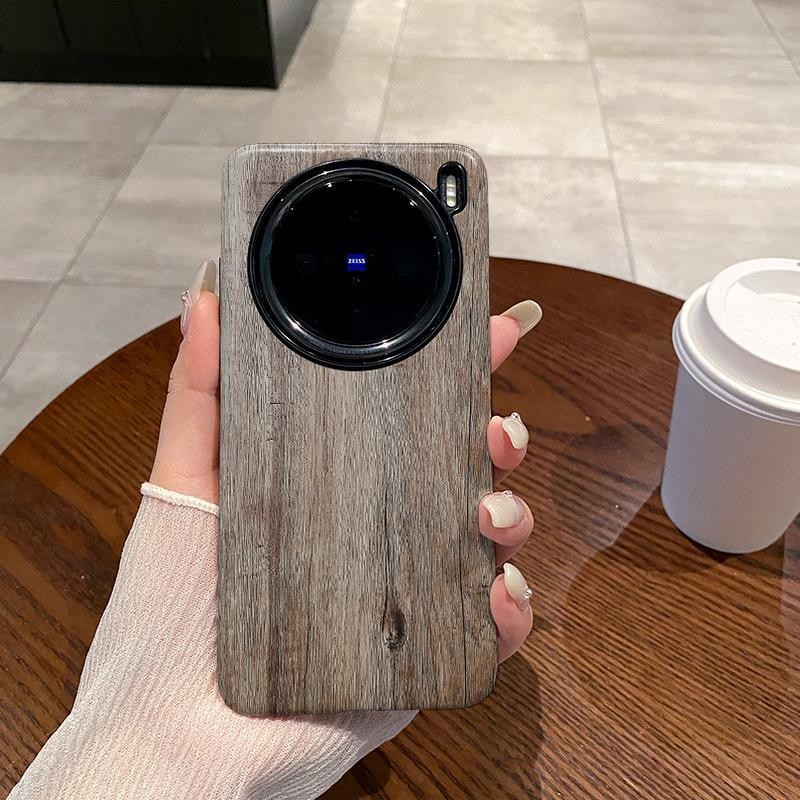 เคสมือถือลายไม้วินเทจสำหรับ VIVO X200 x200pro ซิลิโคนกันกระแทกขอบเต็มขอบนิ่มกันกระแทกสครับ Spot Goods