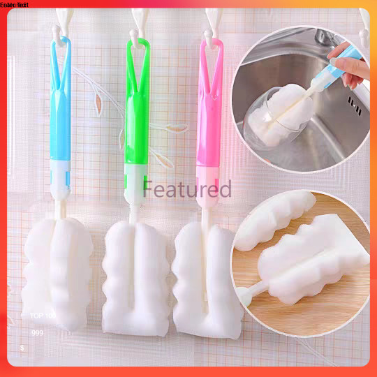 Featured แปรงล้างขวดนม ที่ล้างแก้ว ล้างขวด ฟองน้ำล้างแก้ว เหมาะ ใช้ในครัว