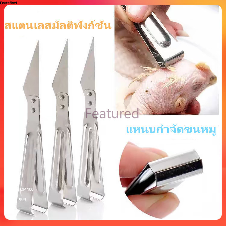 Featured หนบถอนขนหมู แหนบถอนก้างปลา แหนบสแตนเลส หนา