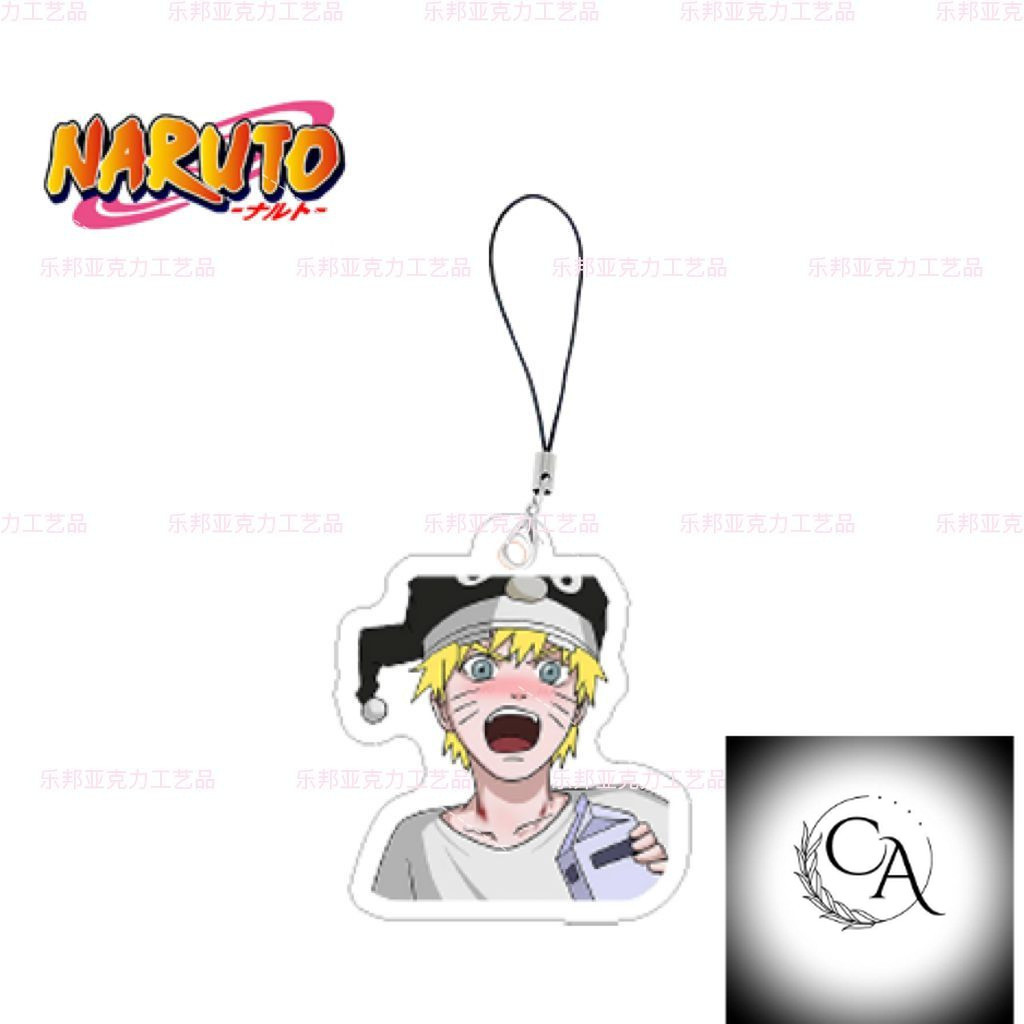 Naruto Shippuden Uzumaki Naruto Hinata cp พัดลมภาพเคลื่อนไหวอุปกรณ์ต่อพ่วงอะคริลิคกระเป๋าเป้สะพายหลั