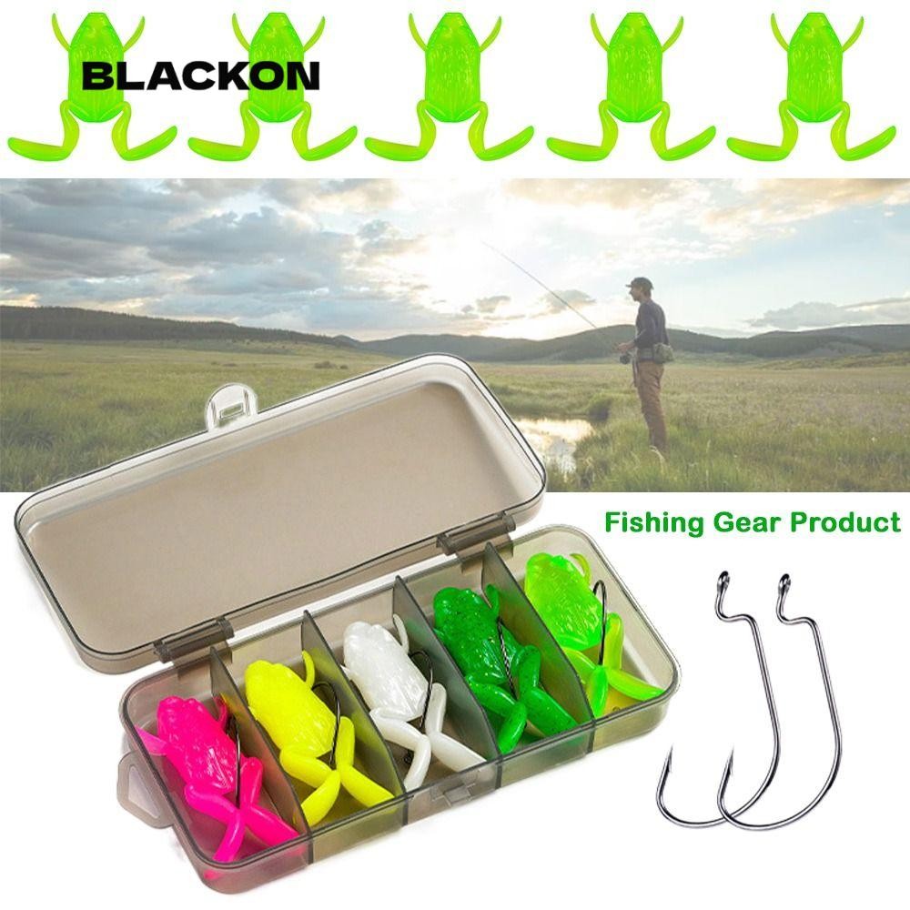 Blackon 5pcs เหยื่อตกปลากบนุ่ม,ผสมสี Jigging Mini กบเหยื่อ,เหยื่อปลอม 5g 10g TPE Lure Frog-Like Stance Lure