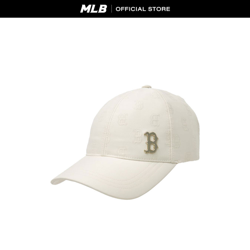 MLB หมวกแก็ป ยูนิเซ็กส์ Jacquard Embo Monogram รุ่น 3ACPM034N 43CRD สีครีม