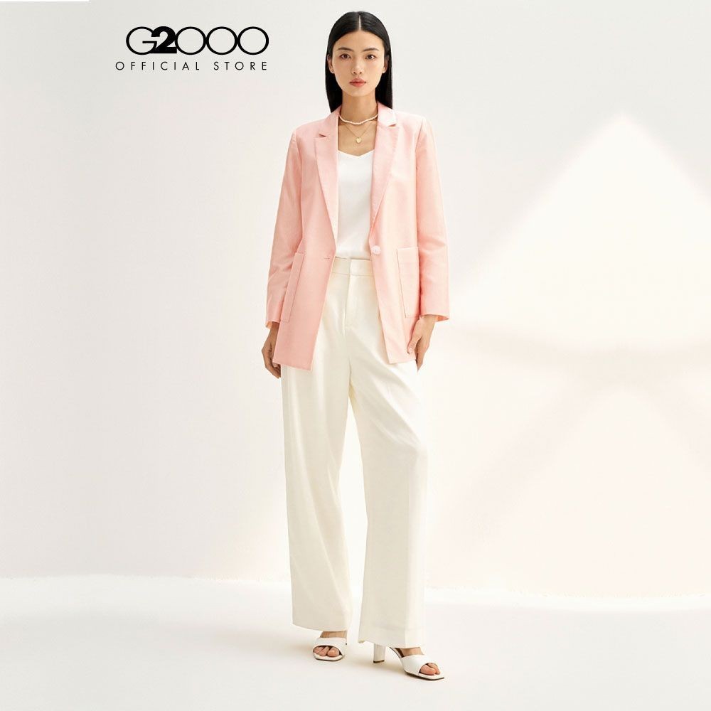 G2000 เสื้อเบลเซอร์สำหรับผู้หญิง ทรง Relaxed Fit รุ่น 4121761525 PINK