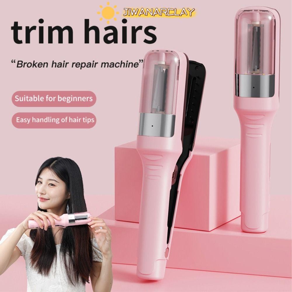 Jiwanarclay ปัตตาเลี่ยนตัดผมไฟฟ้า, ตัดผมมืออาชีพผมแยกปลาย Clipper, ชาร์จอเนกประสงค์ 2 in 1 แยกผม Restorer