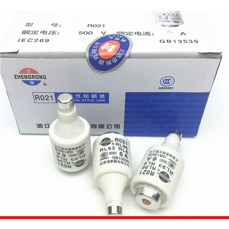 RL6-25 R021 500V-2A 4A 5A 6A10A16A RL93 RL96 DII ฟิวส์ชนิดสกรู E27 ประกันภัยเซรามิกขวดไวน์