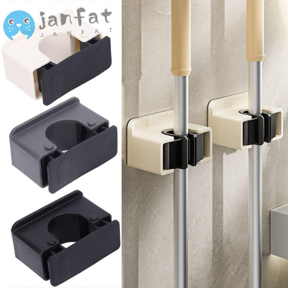 Janfat ที่ยึดไม้ถูพื้น, ที่หนีบไม้ถูพื้นติดผนังอเนกประสงค์, ชั้นวางห้องน้ําไร้ร่องรอย