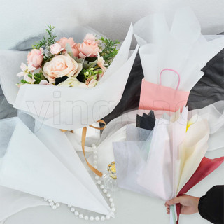 40แผ่นกระดาษห่อผ้าฝ้ายนมกระดาษห่อดอกไม้,กระดาษทิชชู่สําหรับช…