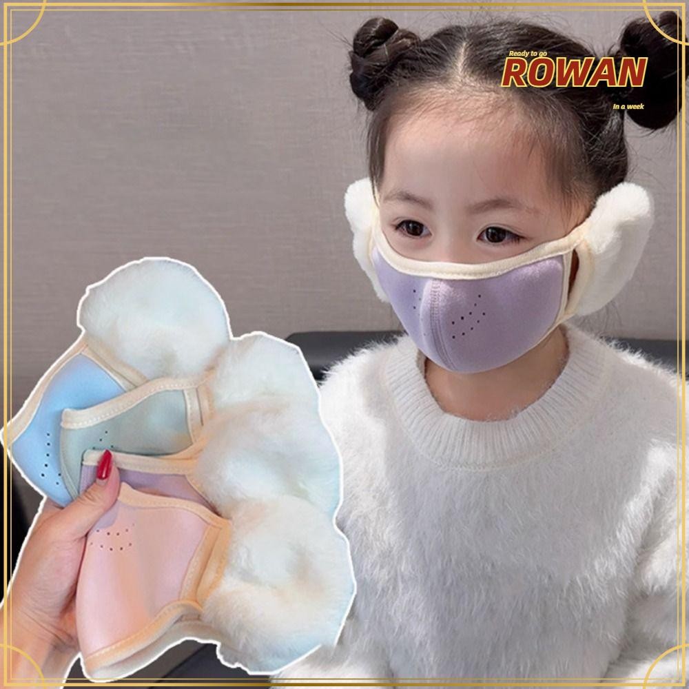 Rowans เด็กฤดูหนาวหู Muff, นุ่มปุยWindproof Coldproof, Warm Plush Fluffy Breathable Warm Earmuffs ฤดูหนาวฤดูใบไม้ร่วง