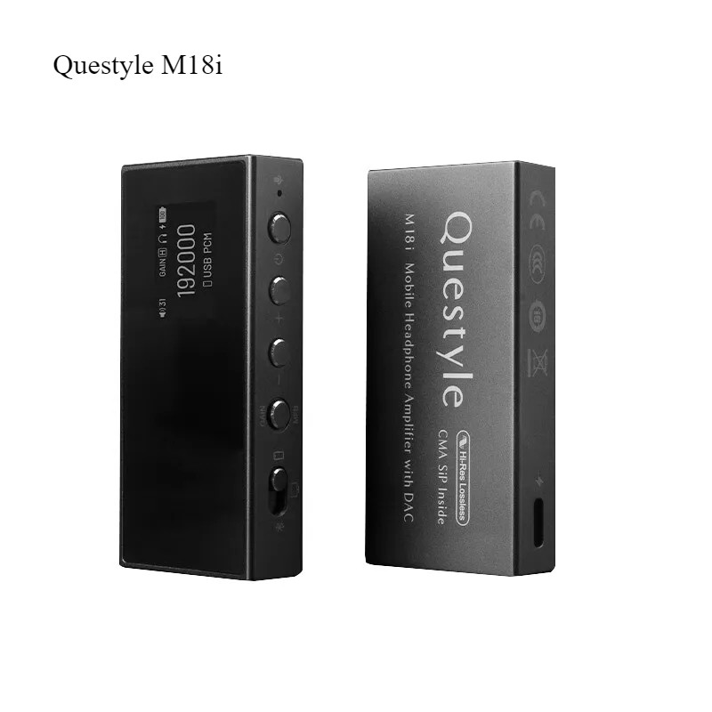 Questyle M18i มือถือแบบพกพา Lossless ถอดรหัสเครื่องขยายเสียงหูฟังพร้อม DAC สําหรับโทรศัพท์ Android HIFI ถอดรหัสที่กําหนดเอง