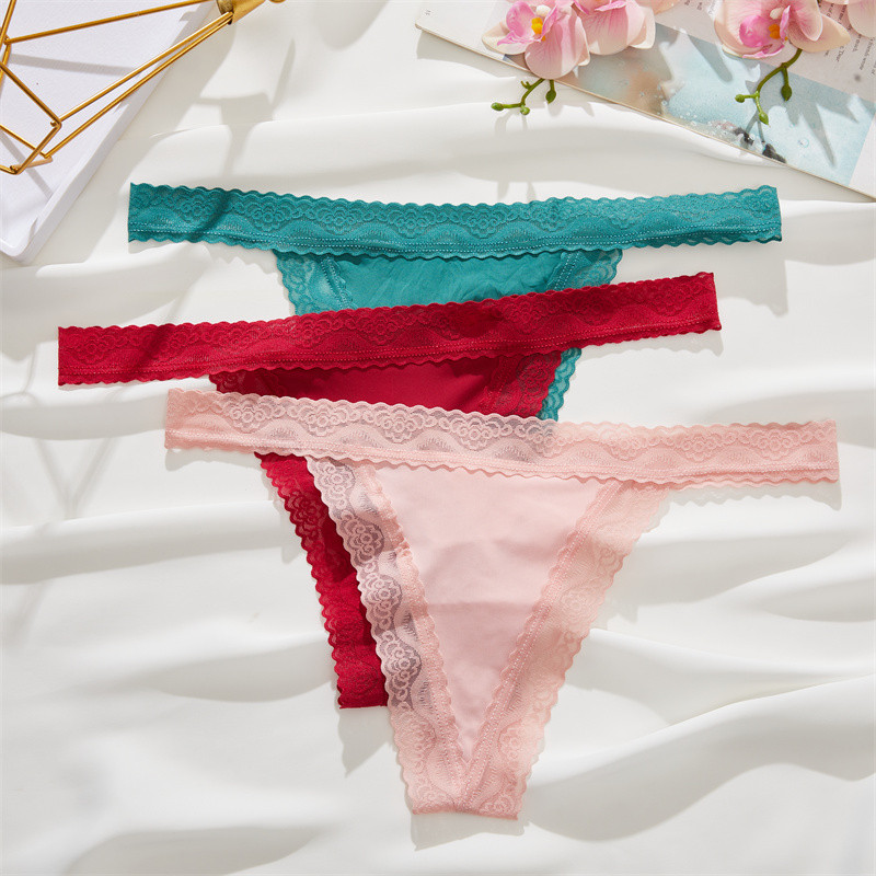 Take Talk ผู้หญิง G-string Panty Intimates ชุดชั้นในหญิงบิกินี่ลูกไม้เข็มขัดเซ็กซี่ Thongs GirlsT-Back ชุดชั้นใน - รูปที่ 6