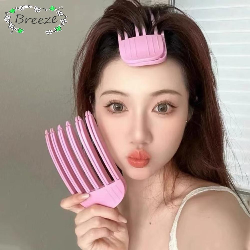 Breeze คลิปปุยรากผม, เครื่องมือจัดแต่งทรงผม กิ๊บดัดผมคงที่, ดัดผมพลาสติกประณีตแบบยืดไสลด์อากาศเรียบ