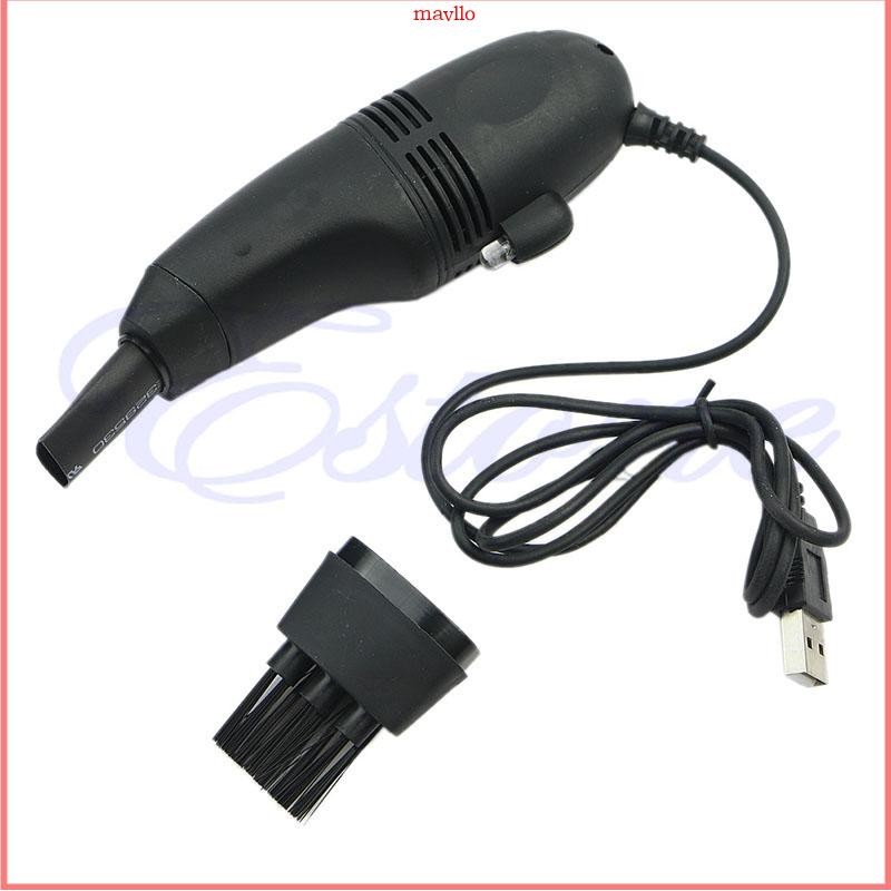 Mavlo เครื่องดูดฝุ่นคีย์บอร์ด USB ขนาดเล็กแบบพกพา เครื่องดูดฝุ่นคอมพิวเตอร์ขนาดเล็ก แปรงปัดฝุ่น