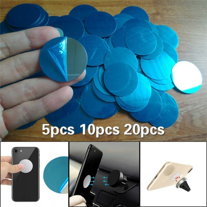 5/10/20pcs เปลี่ยนแผ่นโลหะเหล็กแผ่นสําหรับแม่เหล็กรถ Mount แม่เหล็ก GPS ที่วางโทรศัพท์มือถือขาตั้ง