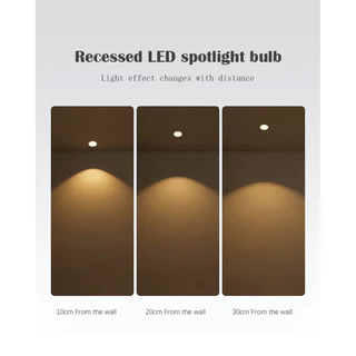 OIMG 6 ชิ้น Led COB Spotlight GU10 5 วัตต์ 7 วัตต์ 9 วัตต์ 38/120 องศาหลอดไฟ 220 โวลต์ในร่ม 3000 พัน 6000 พัน 4000 พันสามสี