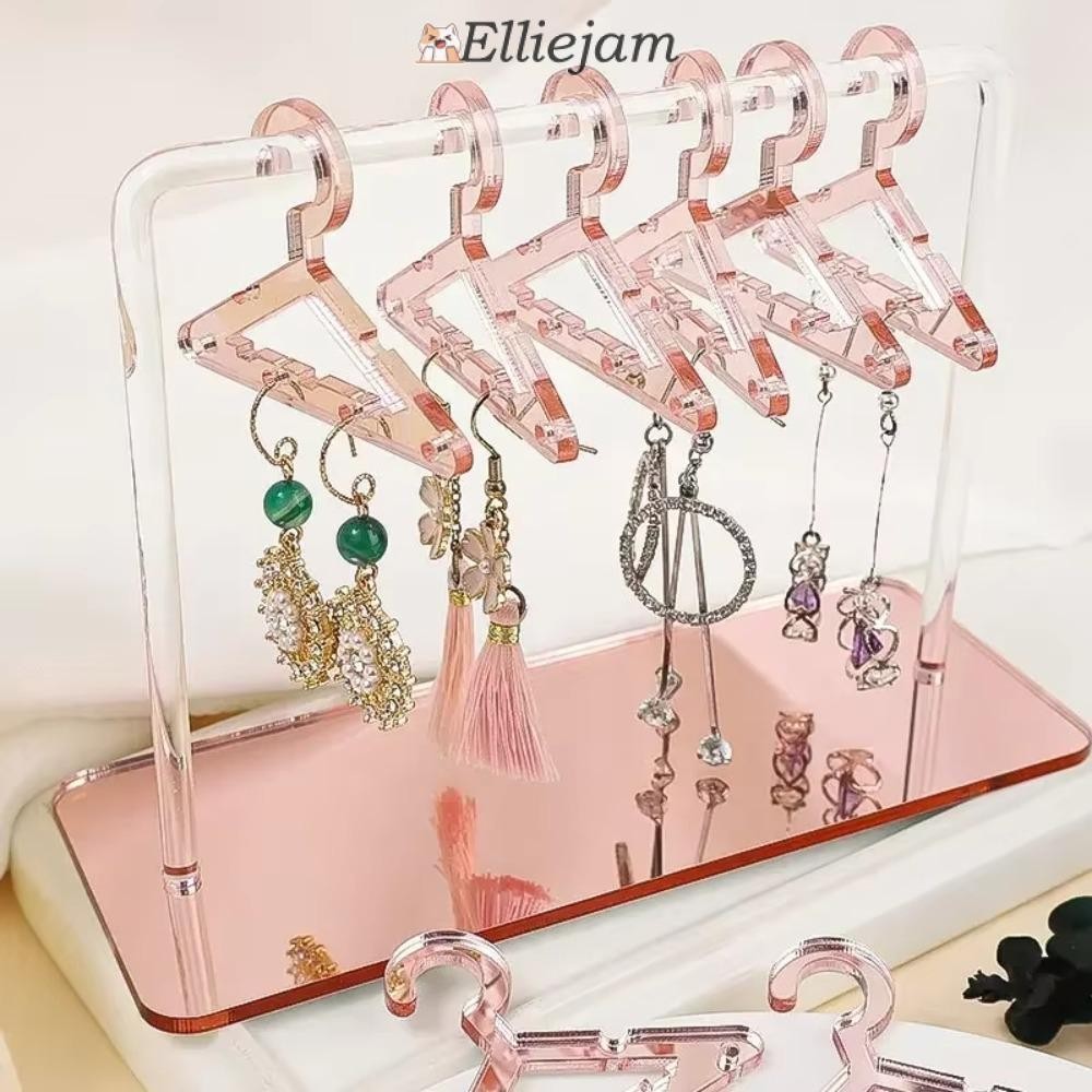 Elliejam ที่วางโชว์, ที่วางเครื่องประดับประดับเล็กๆ, ชั้นวางต่างหูแบบแขวนพลาสติก