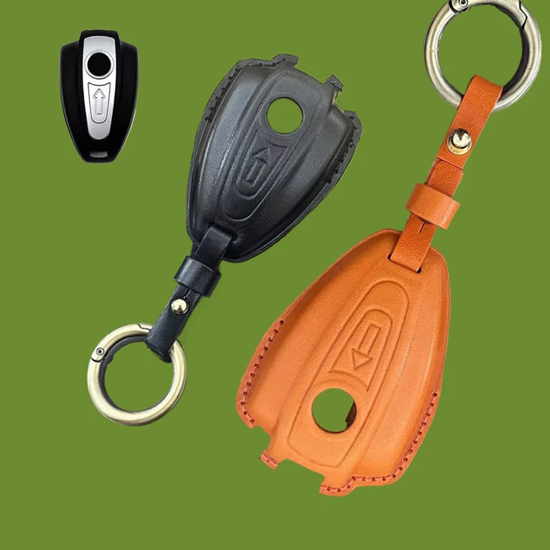 Retro Leather for BMW R18 R18B R18 B R18 R18B R18TC R1 Motorcycle Key Cover Case Fob Keychain Access