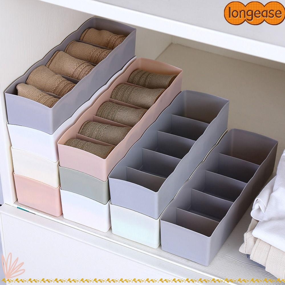 ยาว กล่องเก็บชุดชั้นใน, ช่อง 5-ตาราง ที่เก็บเสื้อผ้า , มัลติฟังก์ชั่ทนทานประหยัดพื้นที่ยกทรงกล่องเก็บ
