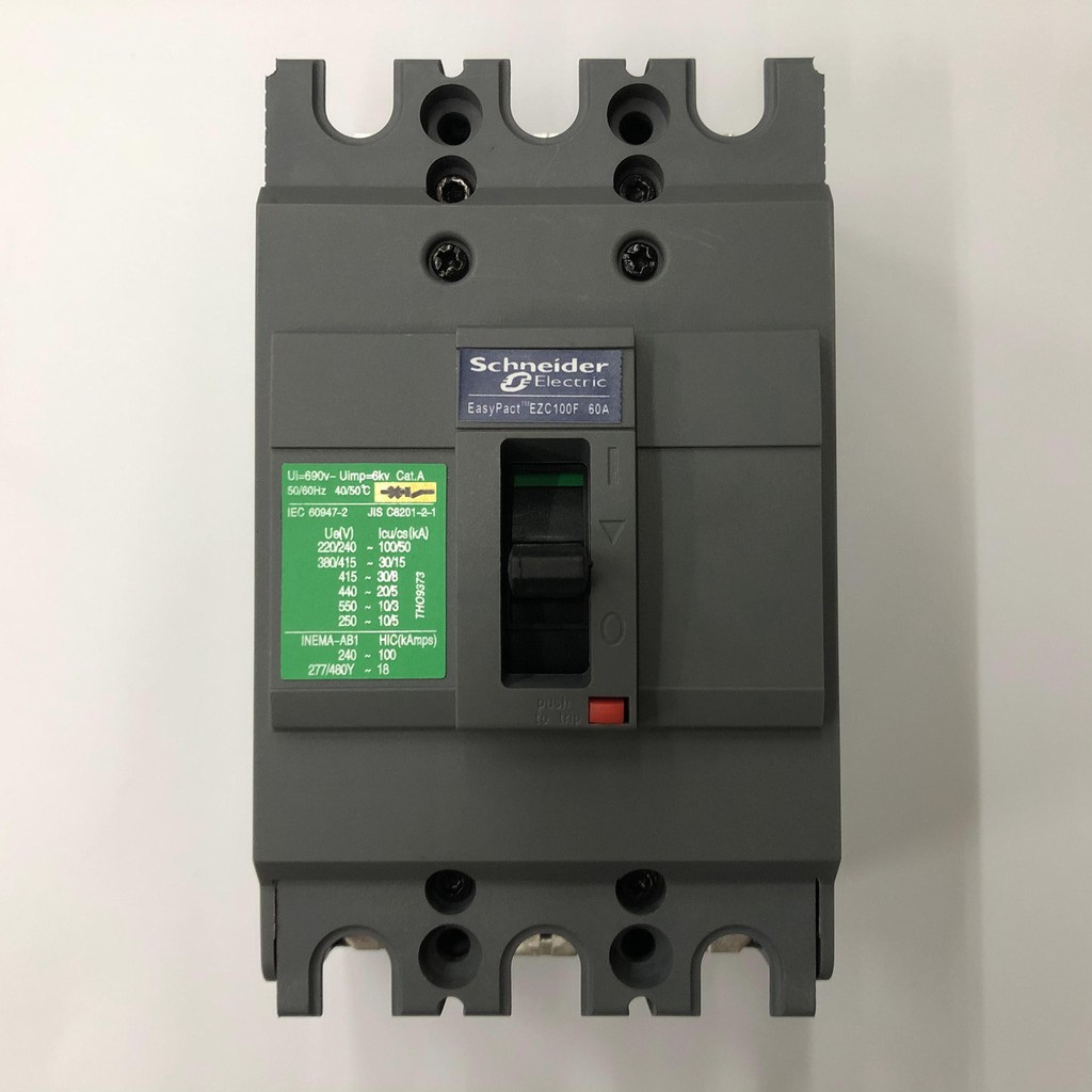 Schneider EZC100F3060 3P 60A Mooded Case Circuit Breaker