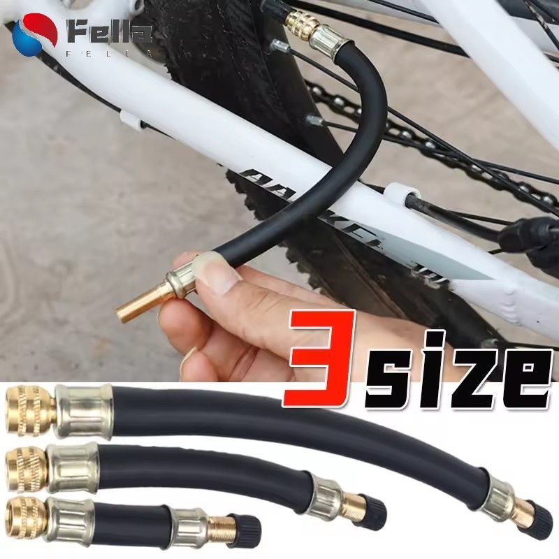 [AM3C]3 ชิ้น Multi-Vehicle Valve Stem Extension – Universal Fit สําหรับ Quad/Beach Bike/รถบรรทุกเบา, ทองเหลือง-ยางทนทานก่อสร้างพร้อมตัวเลือก 100-210 มม.