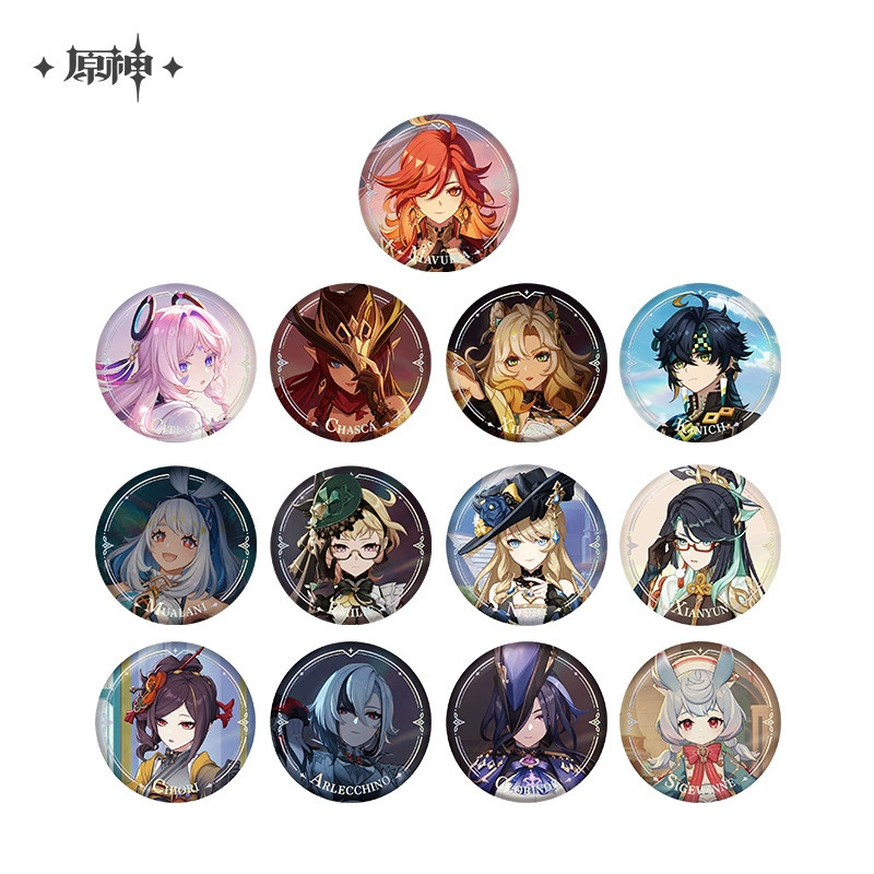 Sunsyea Genshin Impact สินค้าอย่างเป็นทางการ miHoYo เดิมแท้ PV Series Badge Wanderer Ayato Tartaglia