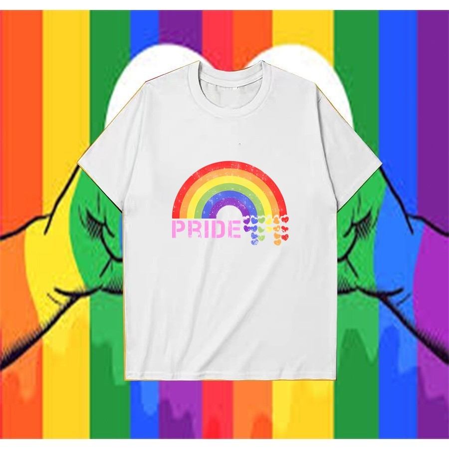 แฟชั ่ นพิมพ ์ เสื ้ อยืด , Retro คู ่ เสื ้ อ , LGBT Pride Flag หมายถึงเกย ์ Pride & เกย ์ Rainbow 