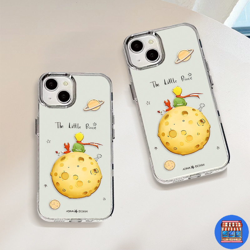 COD-ในไทย เคสคู่รัก เจ้าชายตัวน้อยที่น่ารัก สําหรับ iPhone 7 8 X 11 12 13 14 15 IMD กรอบรูปโลหะเคสโทรศัพท์ซิลิโคน Unisex