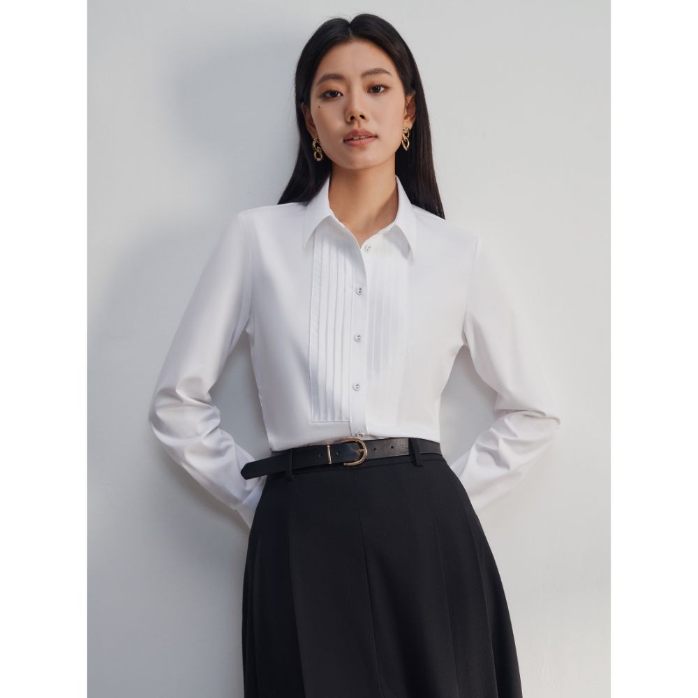 G2000 เสื้อเชิ้ตแบบทางการสำหรับผู้หญิง Slim Fit รุ่น 4622219300 WHITE