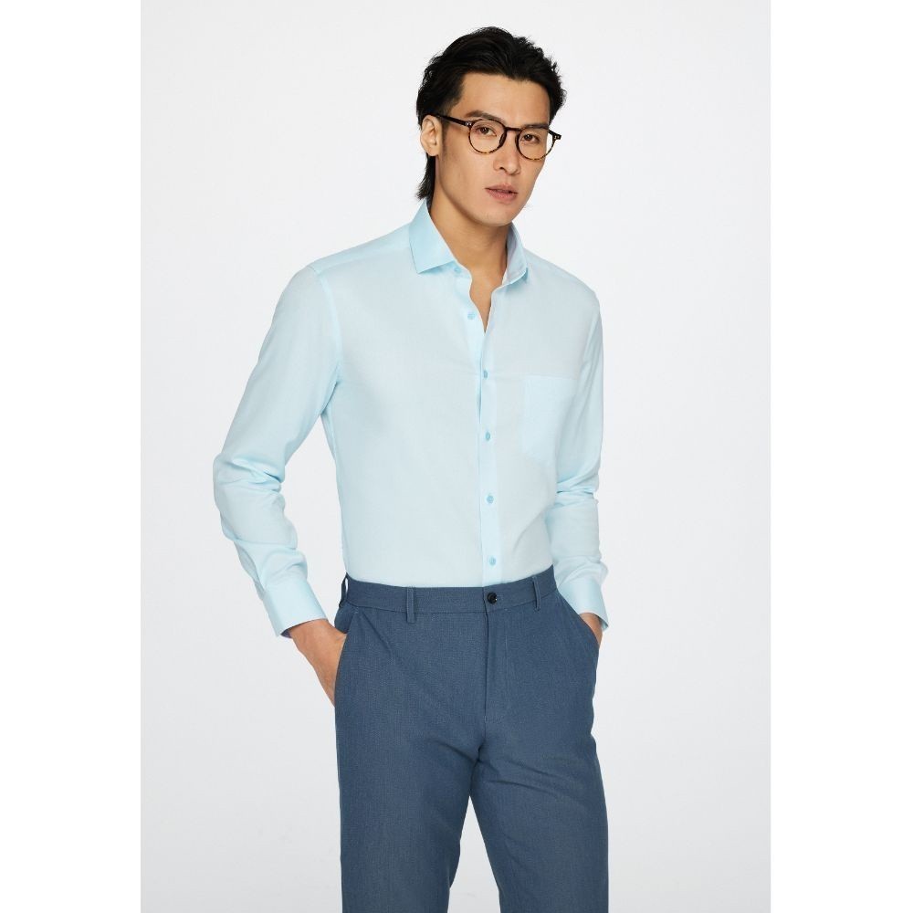 G2000 เสื้อเชิ้ตแขนยาวแบบทางการสำหรับผู้ชาย Smart Fit รุ่น 3612143261 BLUE