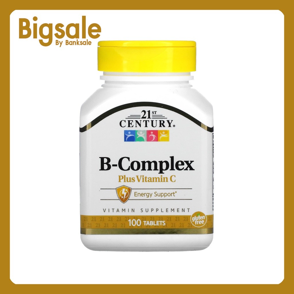 21st Century, วิตามิน  B  รวมผสมวิตามิน C บรรจุ 100 เม็ด