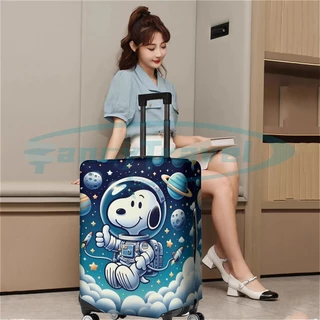 Snoopy ผ้าคลุมกระเป๋าเดินทาง กระเป๋าเดินทาง ผ้ายึดได้เยอะ กันฝุ่น กันรอย สวมใส่ได้ ข้น 18/20/22/24/26/28/32นิ้ว