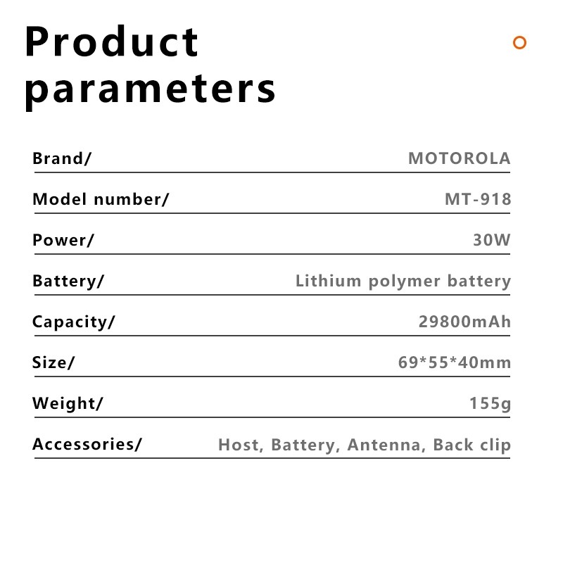 【Buy1 Get1 Free】 MT Radio MT918 Frequency Copy Two Way Radio Long Range 1-10KM 30Watts 29800mAh - รูปที่ 7