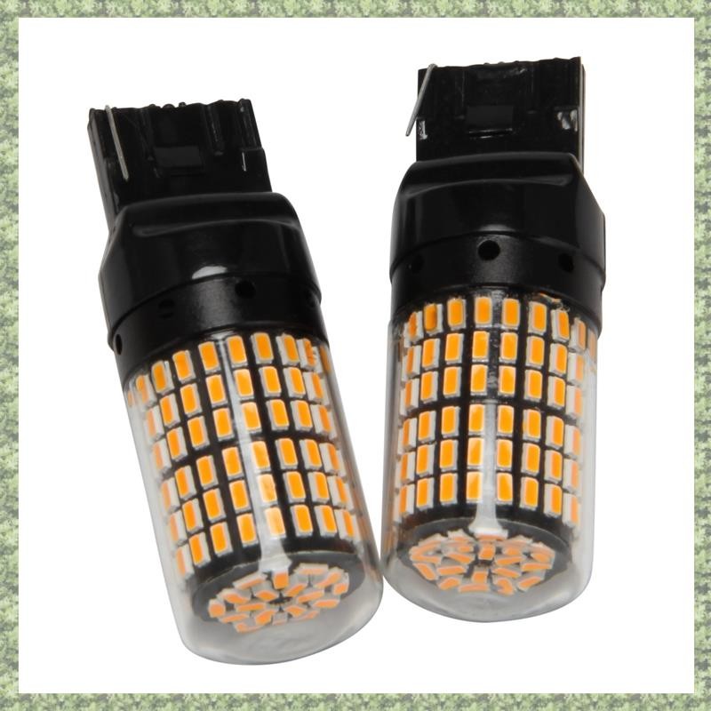 (KT) 2 ชิ้น Super Bright Canbus T20 7440 W21W Wy21W 144-Smd ไฟย้อนกลับไฟเลี้ยวข้อผิดพลาดฟรีไม่มีแฟลช