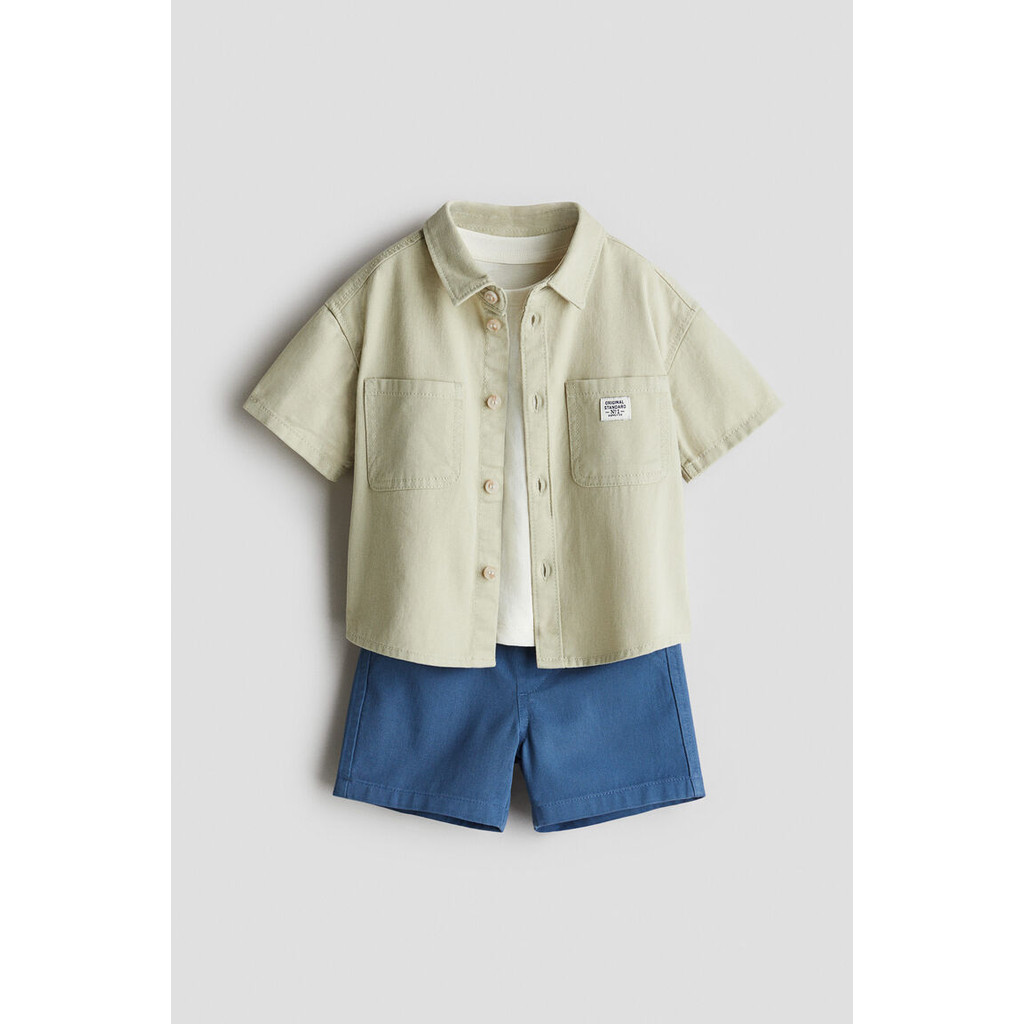 H&M(เอชแอนด์เอ็ม) ชุดผ้าคอตตอน 3 ตัว เด็กอ่อน 1134015_3